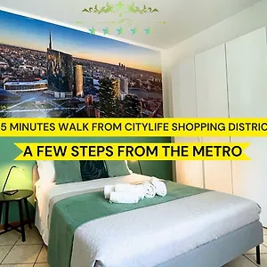Elegant Citylife Apartment- Metro Access - Double Appartement Milan